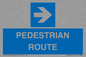 MR12815: PEDESTRIAN ROUTE - right arrow
