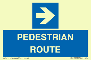 MR12815: PEDESTRIAN ROUTE - right arrow