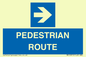 MR12815: PEDESTRIAN ROUTE - right arrow