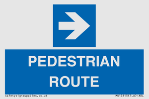 MR12815: PEDESTRIAN ROUTE - right arrow