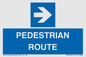 MR12815: PEDESTRIAN ROUTE - right arrow