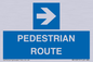 MR12815: PEDESTRIAN ROUTE - right arrow