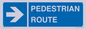 MR12815: PEDESTRIAN ROUTE - right arrow