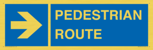 MR12815: PEDESTRIAN ROUTE - right arrow