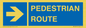 MR12815: PEDESTRIAN ROUTE - right arrow