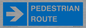 MR12815: PEDESTRIAN ROUTE - right arrow