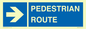 MR12815: PEDESTRIAN ROUTE - right arrow