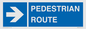MR12815: PEDESTRIAN ROUTE - right arrow