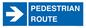 MR12815: PEDESTRIAN ROUTE - right arrow