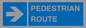 MR12815: PEDESTRIAN ROUTE - right arrow