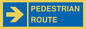 MR12815: PEDESTRIAN ROUTE - right arrow