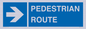 MR12815: PEDESTRIAN ROUTE - right arrow