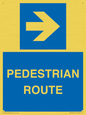 MR12815: PEDESTRIAN ROUTE - right arrow