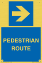 MR12815: PEDESTRIAN ROUTE - right arrow