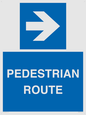 MR12815: PEDESTRIAN ROUTE - right arrow