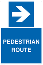 MR12815: PEDESTRIAN ROUTE - right arrow