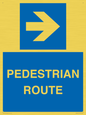 MR12815: PEDESTRIAN ROUTE - right arrow