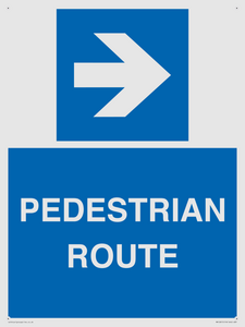 MR12815: PEDESTRIAN ROUTE - right arrow