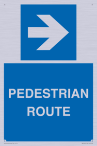 MR12815: PEDESTRIAN ROUTE - right arrow