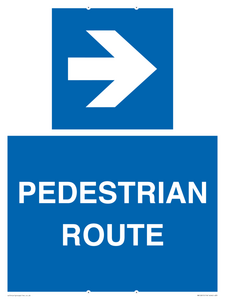 MR12815: PEDESTRIAN ROUTE - right arrow