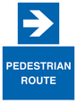 MR12815: PEDESTRIAN ROUTE - right arrow