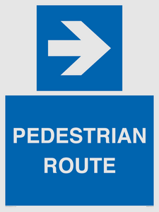 MR12815: PEDESTRIAN ROUTE - right arrow