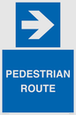 MR12815: PEDESTRIAN ROUTE - right arrow