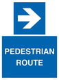 MR12815: PEDESTRIAN ROUTE - right arrow