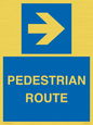MR12815: PEDESTRIAN ROUTE - right arrow