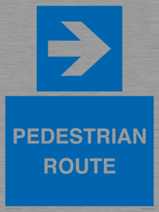 MR12815: PEDESTRIAN ROUTE - right arrow