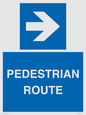 MR12815: PEDESTRIAN ROUTE - right arrow