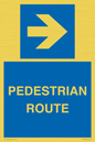 MR12815: PEDESTRIAN ROUTE - right arrow