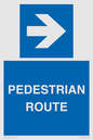 MR12815: PEDESTRIAN ROUTE - right arrow