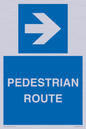 MR12815: PEDESTRIAN ROUTE - right arrow