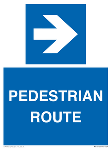 MR12815: PEDESTRIAN ROUTE - right arrow
