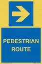 MR12815: PEDESTRIAN ROUTE - right arrow