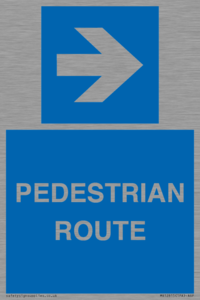 MR12815: PEDESTRIAN ROUTE - right arrow