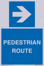 MR12815: PEDESTRIAN ROUTE - right arrow