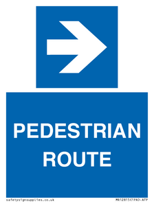 MR12815: PEDESTRIAN ROUTE - right arrow