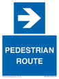 MR12815: PEDESTRIAN ROUTE - right arrow