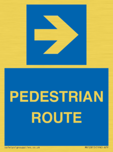 MR12815: PEDESTRIAN ROUTE - right arrow