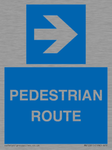 MR12815: PEDESTRIAN ROUTE - right arrow
