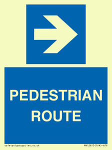 MR12815: PEDESTRIAN ROUTE - right arrow
