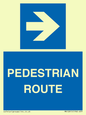 MR12815: PEDESTRIAN ROUTE - right arrow