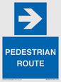 MR12815: PEDESTRIAN ROUTE - right arrow