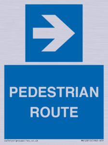 MR12815: PEDESTRIAN ROUTE - right arrow