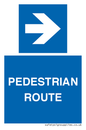 MR12815: PEDESTRIAN ROUTE - right arrow