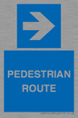 MR12815: PEDESTRIAN ROUTE - right arrow