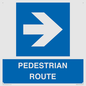 MR12815: PEDESTRIAN ROUTE - right arrow