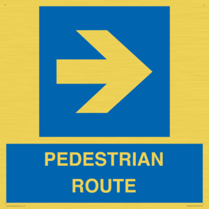 MR12815: PEDESTRIAN ROUTE - right arrow